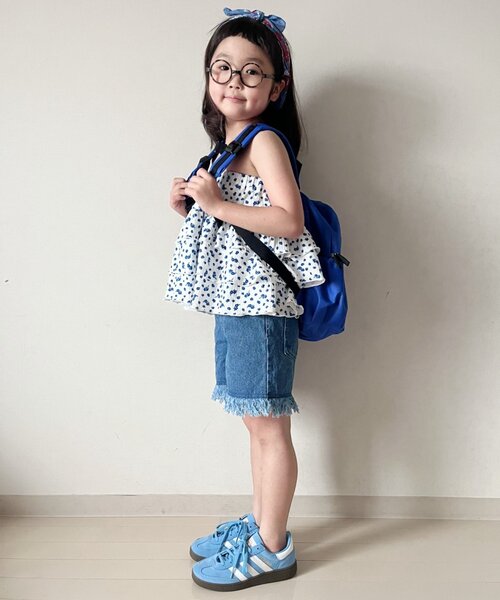 CIAOPANIC TYPY（チャオパニックティピー）の「【KIDS】ムジ花柄ティアードスコート（スカート・キッズ・グレー/ホワイト・SMALL/MEDIUM/LARGE/X-LARGE/XX-LARGE）」の17枚目の写真