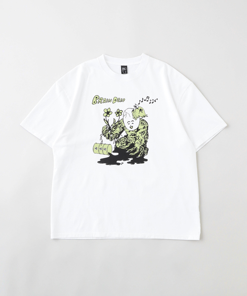 【ブレインデット】brain dead Tシャツ M BRAIN DEAD/ブレインデッドNUCLEAR EVOLUTION T-SHIRT（Tシャツ