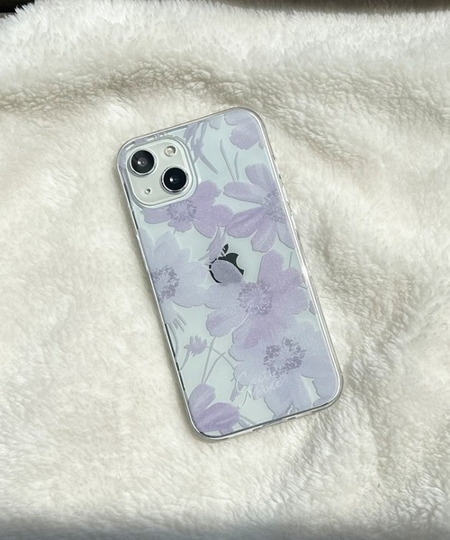 CECIL McBEE（セシルマクビー）の「iPhone17 iPhone17Pro iiPhoneAir iPhone16 iPhone16Pro iiPhone16e 16ProMax 16Plus iPhone15 iPhone14 iPhone13 iPhone15Pro セシルマクビー [花柄プリントTPUクリアケース/スイートピー]（スマホケース/カバー・レディース・ブルー/ホワイト/ピンク/レッド系その他/パープル・iPhone 16/iPhone 16 Pro/iPhone 13/14/15/iPhone 15 Pro/iPhone 16e/iPhone 16 Pro Max/iPhone 16 Plus）」の3枚目の写真