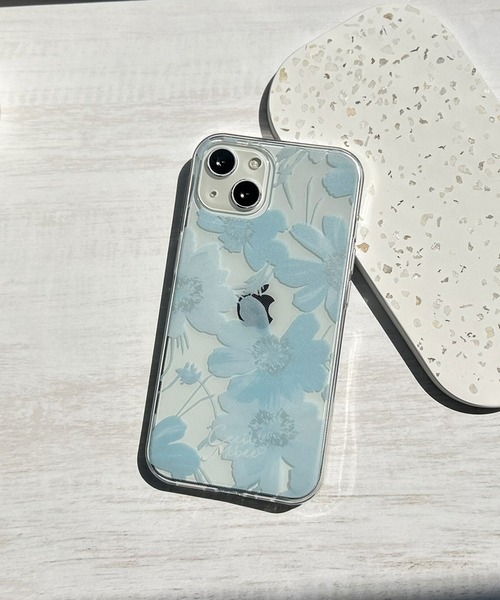 CECIL McBEE（セシルマクビー）の「iPhone17 iPhone17Pro iiPhoneAir iPhone16 iPhone16Pro iiPhone16e 16ProMax 16Plus iPhone15 iPhone14 iPhone13 iPhone15Pro セシルマクビー [花柄プリントTPUクリアケース/スイートピー]（スマホケース/カバー・レディース・ブルー/ホワイト/ピンク/レッド系その他/パープル・iPhone 16/iPhone 16 Pro/iPhone 13/14/15/iPhone 15 Pro/iPhone 16e/iPhone 16 Pro Max/iPhone 16 Plus）」の2枚目の写真