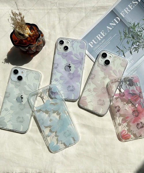 CECIL McBEE（セシルマクビー）の「iPhone17 iPhone17Pro iiPhoneAir iPhone16 iPhone16Pro iiPhone16e 16ProMax 16Plus iPhone15 iPhone14 iPhone13 iPhone15Pro セシルマクビー [花柄プリントTPUクリアケース/スイートピー]（スマホケース/カバー・レディース・ブルー/ホワイト/ピンク/レッド系その他/パープル・iPhone 16/iPhone 16 Pro/iPhone 13/14/15/iPhone 15 Pro/iPhone 16e/iPhone 16 Pro Max/iPhone 16 Plus）」の7枚目の写真