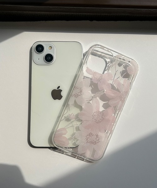 CECIL McBEE（セシルマクビー）の「iPhone17 iPhone17Pro iiPhoneAir iPhone16 iPhone16Pro iiPhone16e 16ProMax 16Plus iPhone15 iPhone14 iPhone13 iPhone15Pro セシルマクビー [花柄プリントTPUクリアケース/スイートピー]（スマホケース/カバー・レディース・ブルー/ホワイト/ピンク/レッド系その他/パープル・iPhone 16/iPhone 16 Pro/iPhone 13/14/15/iPhone 15 Pro/iPhone 16e/iPhone 16 Pro Max/iPhone 16 Plus）」の14枚目の写真