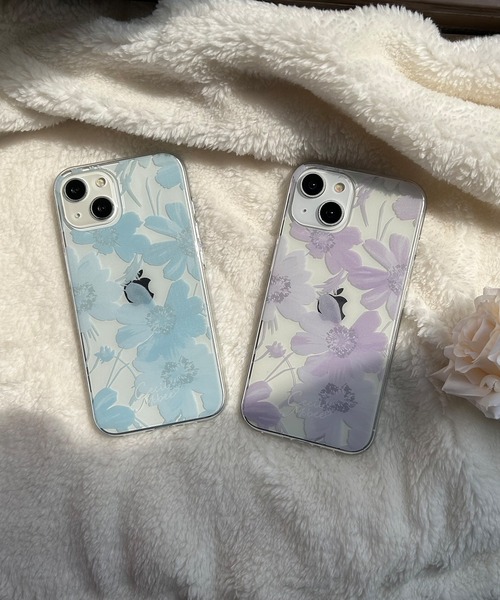 CECIL McBEE（セシルマクビー）の「iPhone17 iPhone17Pro iiPhoneAir iPhone16 iPhone16Pro iiPhone16e 16ProMax 16Plus iPhone15 iPhone14 iPhone13 iPhone15Pro セシルマクビー [花柄プリントTPUクリアケース/スイートピー]（スマホケース/カバー・レディース・ブルー/ホワイト/ピンク/レッド系その他/パープル・iPhone 16/iPhone 16 Pro/iPhone 13/14/15/iPhone 15 Pro/iPhone 16e/iPhone 16 Pro Max/iPhone 16 Plus）」の17枚目の写真