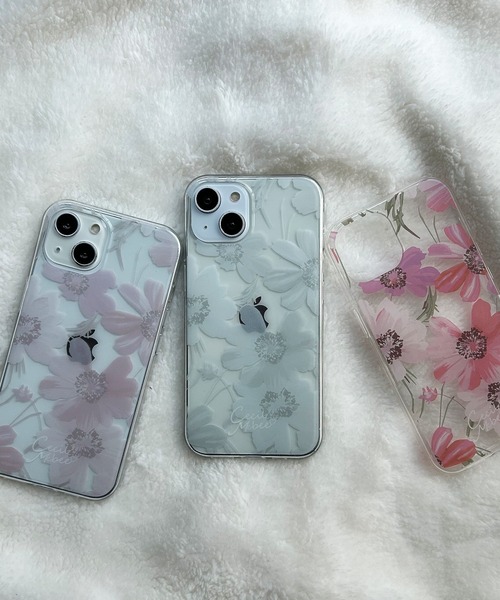 CECIL McBEE（セシルマクビー）の「iPhone17 iPhone17Pro iiPhoneAir iPhone16 iPhone16Pro iiPhone16e 16ProMax 16Plus iPhone15 iPhone14 iPhone13 iPhone15Pro セシルマクビー [花柄プリントTPUクリアケース/スイートピー]（スマホケース/カバー・レディース・ブルー/ホワイト/ピンク/レッド系その他/パープル・iPhone 16/iPhone 16 Pro/iPhone 13/14/15/iPhone 15 Pro/iPhone 16e/iPhone 16 Pro Max/iPhone 16 Plus）」の18枚目の写真