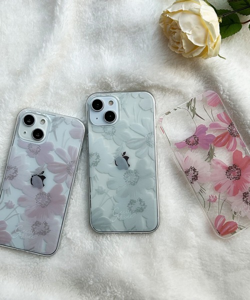 CECIL McBEE（セシルマクビー）の「iPhone17 iPhone17Pro iiPhoneAir iPhone16 iPhone16Pro iiPhone16e 16ProMax 16Plus iPhone15 iPhone14 iPhone13 iPhone15Pro セシルマクビー [花柄プリントTPUクリアケース/スイートピー]（スマホケース/カバー・レディース・ブルー/ホワイト/ピンク/レッド系その他/パープル・iPhone 16/iPhone 16 Pro/iPhone 13/14/15/iPhone 15 Pro/iPhone 16e/iPhone 16 Pro Max/iPhone 16 Plus）」の16枚目の写真