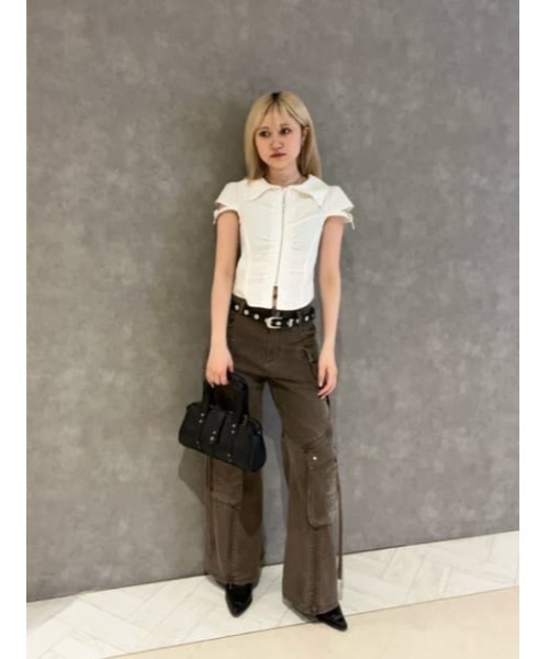 ネット即完LAGUAGEM FRONT GATHER COMPACT シャツ FRONT GATHER COMPACT シャツ（シャツ/ブラウス）｜LAGUA GEM