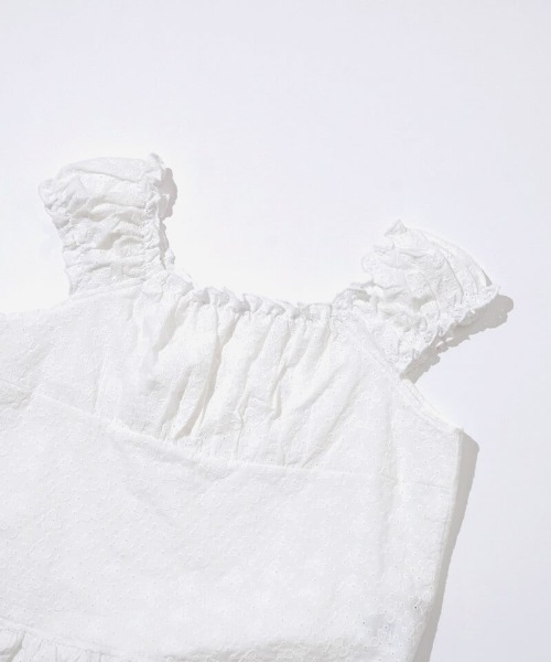 flower（フラワー）の「カットワークシューパフトップ（シャツ/ブラウス・レディース・ホワイト/ブラック・FREE）」の15枚目の写真