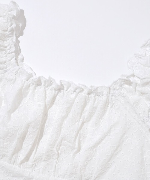 flower（フラワー）の「カットワークシューパフトップ（シャツ/ブラウス・レディース・ホワイト/ブラック・FREE）」の16枚目の写真