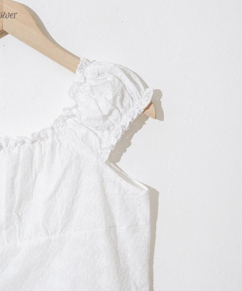 flower（フラワー）の「カットワークシューパフトップ（シャツ/ブラウス・レディース・ホワイト/ブラック・FREE）」の17枚目の写真