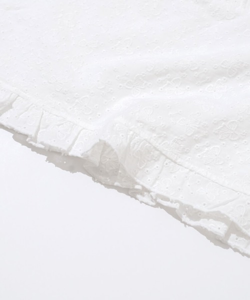 flower（フラワー）の「カットワークシューパフトップ（シャツ/ブラウス・レディース・ホワイト/ブラック・FREE）」の19枚目の写真