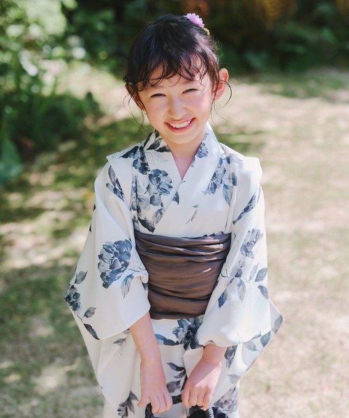 KOBE LETTUCE（コウベレタス）の「【キッズ】ワンピース浴衣SET（浴衣・キッズ・G/H・M:120-130cm/S:100-110cm）」の6枚目の写真