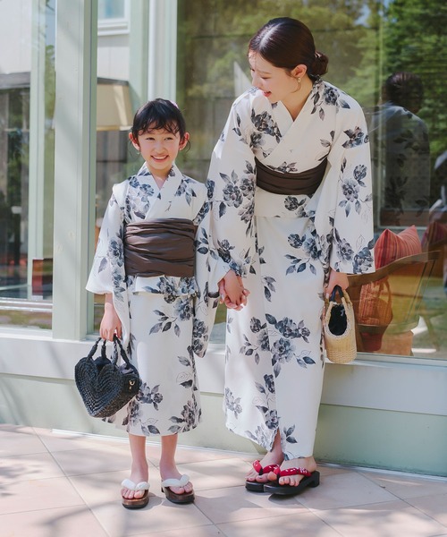 KOBE LETTUCE（コウベレタス）の「【キッズ】ワンピース浴衣SET（浴衣・キッズ・G/H・M:120-130cm/S:100-110cm）」の8枚目の写真