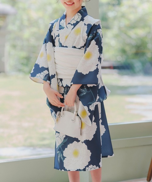 KOBE LETTUCE（コウベレタス）の「【キッズ】ワンピース浴衣SET（浴衣・キッズ・G/H・M:120-130cm/S:100-110cm）」の9枚目の写真