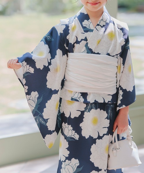 KOBE LETTUCE（コウベレタス）の「【キッズ】ワンピース浴衣SET（浴衣・キッズ・G/H・M:120-130cm/S:100-110cm）」の11枚目の写真