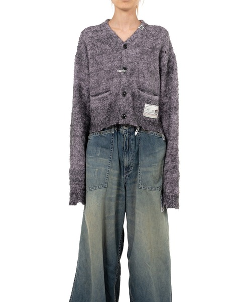 ミハラヤスヒロ　カーディガン　　MAISON MIHARA YASUHIRO MIHARA YASUHIRO/ミハラヤスヒロ】SUNFADED KNIT CARDIGAN/ニット