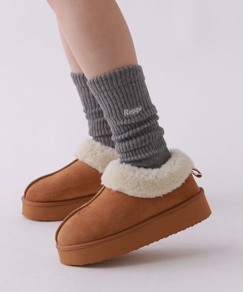 repipi armario（レピピ アルマリオ）の「フンワリルーズソックス（ソックス/靴下・キッズ・ホワイト/グレー/サックスブルー/ライトベージュ/ブラック・FREE）」の3枚目の写真