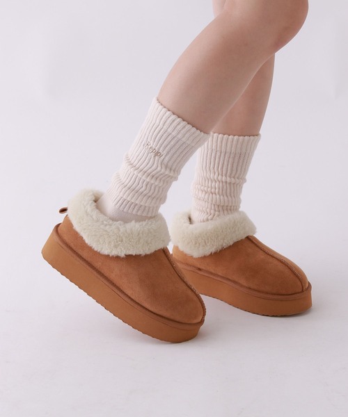 repipi armario（レピピ アルマリオ）の「フンワリルーズソックス（ソックス/靴下・キッズ・ホワイト/グレー/サックスブルー/ライトベージュ/ブラック・FREE）」の4枚目の写真