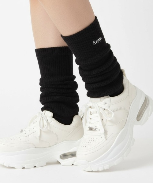 repipi armario（レピピ アルマリオ）の「フンワリルーズソックス（ソックス/靴下・キッズ・ホワイト/グレー/サックスブルー/ライトベージュ/ブラック・FREE）」の2枚目の写真
