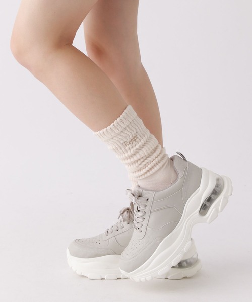 repipi armario（レピピ アルマリオ）の「フンワリルーズソックス（ソックス/靴下・キッズ・ホワイト/グレー/サックスブルー/ライトベージュ/ブラック・FREE）」の15枚目の写真