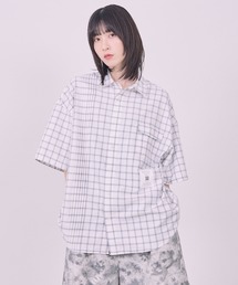 Nora Lily（ノラリリー）の「【Nora Lily】Echo Grid S/S Overshirt（シャツ/ブラウス・メンズ）」