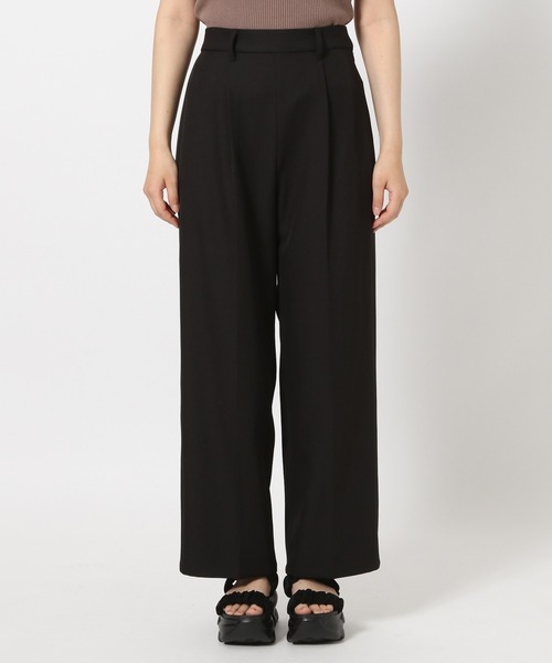 mysty woman(ミスティウーマン)の「ギャザーキャミチュニック&ストレートパンツセットアップ 577184(サロペット/オーバーオール・レディース・オフホワイト/ブラック・FREE)」の12枚目の写真