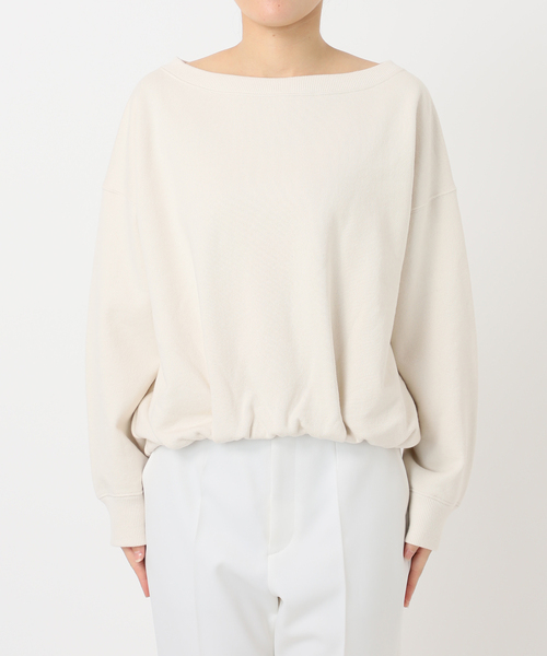 Noble（ノーブル）の「スビンコットンスウェットトップス（スウェット・レディース・ブラック/アイボリー・FREE）」の5枚目の写真