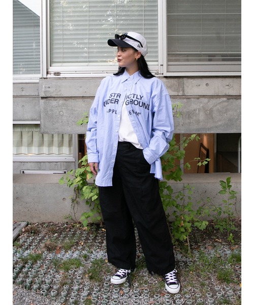 APPLEBUM（アップルバム）の「Print OX BD Shirt（シャツ/ブラウス・メンズ・ホワイト/ライトブルー・MEDIUM/X-LARGE/LARGE/XX-LARGE）」の17枚目の写真