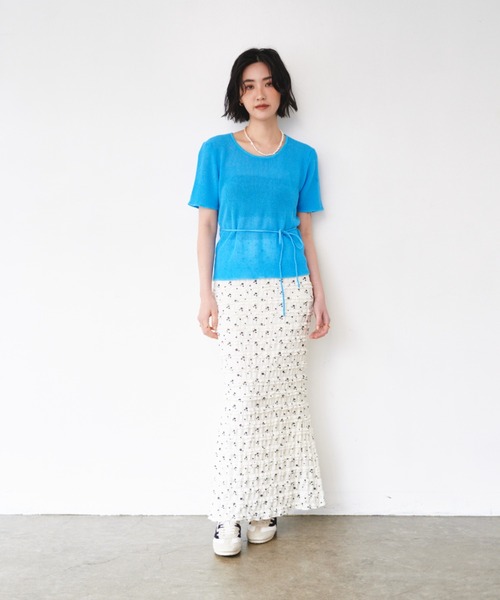 ansdotsloevner スカート 24aw AS KNOW スカート ○柄切り替え
