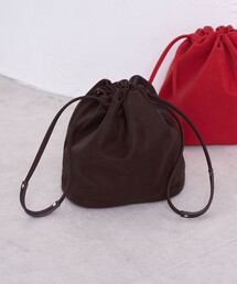 【新色登場・再入荷】レザーライク巾着ショルダーバッグ(Youtube紹介アイテム)