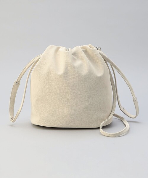 coen(コーエン)の「【再入荷・新色登場】レザーライク巾着ショルダーバッグ(Youtube紹介アイテム)(ショルダーバッグ・レディース・シルバー/ブラック/ブラウン/ベージュ/ダークブラウン/レッド/ライトグレー/モカ/ケリーグリーン/その他1/その他2・FREE)」の15枚目の写真