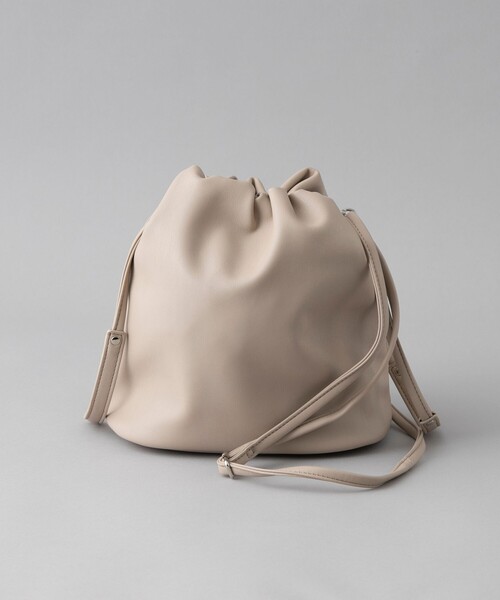 coen(コーエン)の「【再入荷・新色登場】レザーライク巾着ショルダーバッグ(Youtube紹介アイテム)(ショルダーバッグ・レディース・シルバー/ブラック/ブラウン/ベージュ/ダークブラウン/レッド/ライトグレー/モカ/ケリーグリーン/その他1/その他2・FREE)」の21枚目の写真