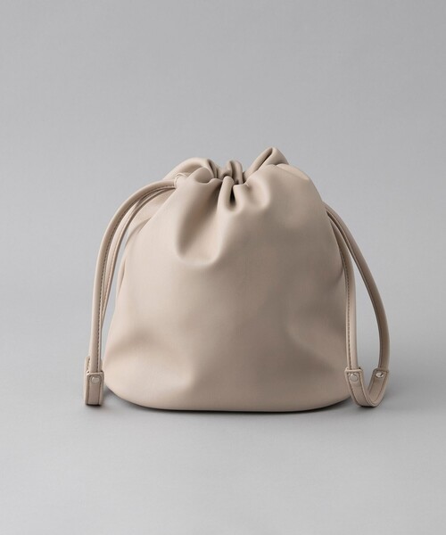 coen(コーエン)の「【再入荷・新色登場】レザーライク巾着ショルダーバッグ(Youtube紹介アイテム)(ショルダーバッグ・レディース・シルバー/ブラック/ブラウン/ベージュ/ダークブラウン/レッド/ライトグレー/モカ/ケリーグリーン/その他1/その他2・FREE)」の22枚目の写真