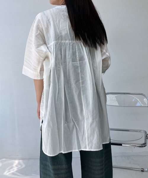 ★タグ付き未使用★アズノウアズ　ハートを届ける　チュニック セール】○シフリー ダブルポケット まぜまぜゆったりチュニック
