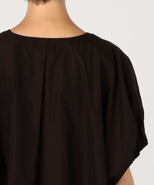 美品【トゥモローランド】HAVERSACK タックワンピース 2023SS 黒1 ストレッチタフタ ボックスタックワンピース｜トゥモローランド 公式通販