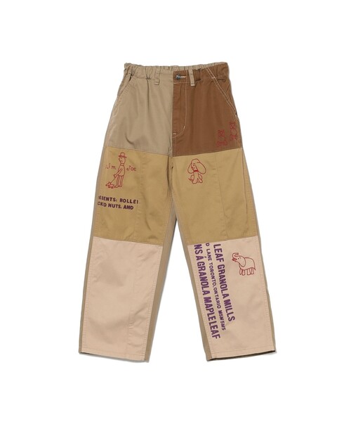 DENIM DUNGAREE(デニムダンガリー)の「DENIM DUNGAREE / コンパクト チノ リメイク パンツ 2025FW(135~145cm)(その他パンツ・キッズ・カーキ/ベージュ・135/145)」の2枚目の写真