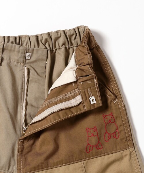DENIM DUNGAREE(デニムダンガリー)の「DENIM DUNGAREE / コンパクト チノ リメイク パンツ 2025FW(135~145cm)(その他パンツ・キッズ・カーキ/ベージュ・135/145)」の4枚目の写真