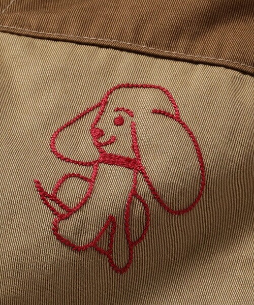 DENIM DUNGAREE(デニムダンガリー)の「DENIM DUNGAREE / コンパクト チノ リメイク パンツ 2025FW(135~145cm)(その他パンツ・キッズ・カーキ/ベージュ・135/145)」の6枚目の写真