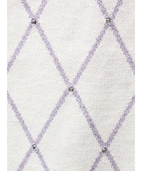 GYDA(ジェイダ)の「bijou quilting ニットワンピース(ワンピース・レディース・オフホワイト/ブラック・FREE)」の11枚目の写真