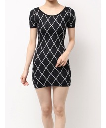 GYDA | bijou quilting ニットワンピース(ワンピース)