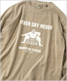 gym master | 6.2oz ピグメントNEVER SAY NEVER ロンTEE(Tシャツ/カットソー)