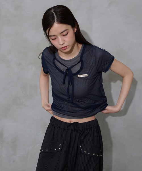 FCMM(エフシーエムエム)の「【日本限定】DOCKING TEE / ドッキングTEE(Tシャツ/カットソー・レディース・アイボリー/ブラック/グレー/チャコールグレー・SMALL/MEDIUM)」の21枚目の写真