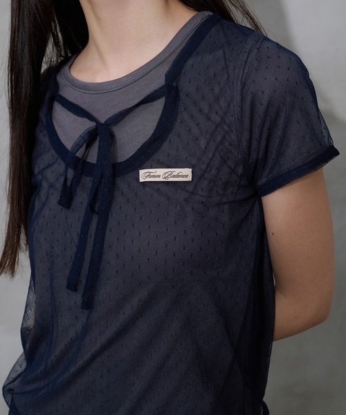 FCMM(エフシーエムエム)の「【日本限定】DOCKING TEE / ドッキングTEE(Tシャツ/カットソー・レディース・アイボリー/ブラック/グレー/チャコールグレー・SMALL/MEDIUM)」の22枚目の写真