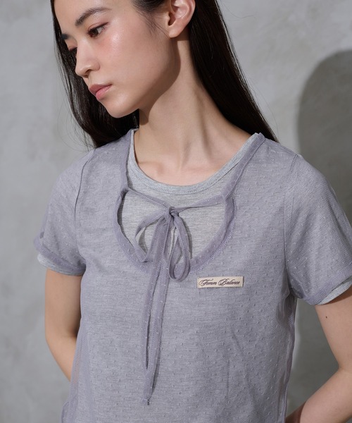 FCMM(エフシーエムエム)の「【日本限定】DOCKING TEE / ドッキングTEE(Tシャツ/カットソー・レディース・アイボリー/ブラック/グレー/チャコールグレー・SMALL/MEDIUM)」の16枚目の写真