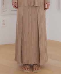 Gongdid Design（ゴンディッドデザイン）の「【Gongdid Design】25AW新作 Pleated maxi skirt プリーツスカート 結婚式 二次会 パーティー フォーマル オケージョン ビジネス（スカート）」