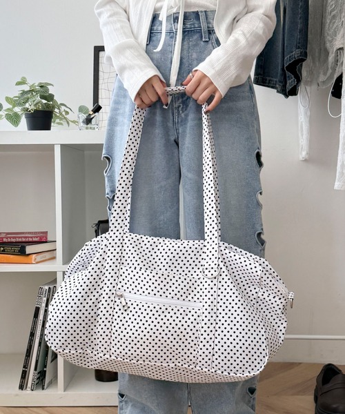 WEGO(ウィゴー)の「WEGO/2wayBIGボストンショルダー(ショルダーバッグ・レディース・ブラック系その他/その他4/ブラック系2/ナチュラル/ブラック/スカイブルー/その他2/その他1/その他3・FREE)」の7枚目の写真