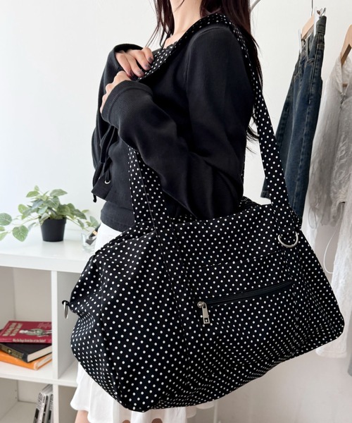 WEGO(ウィゴー)の「WEGO/2wayBIGボストンショルダー(ショルダーバッグ・レディース・ブラック系その他/その他4/ブラック系2/ナチュラル/ブラック/スカイブルー/その他2/その他1/その他3・FREE)」の8枚目の写真