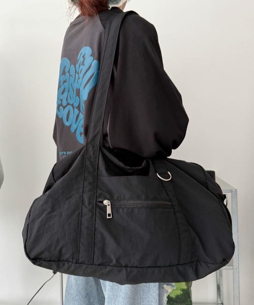 WEGO(ウィゴー)の「WEGO/2wayBIGボストンショルダー(ショルダーバッグ・レディース・ブラック系その他/その他4/ブラック系2/ナチュラル/ブラック/スカイブルー/その他2/その他1/その他3・FREE)」の14枚目の写真