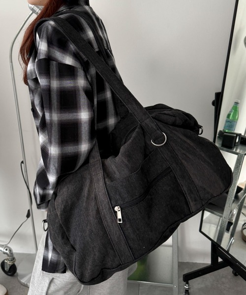 WEGO(ウィゴー)の「WEGO/2wayBIGボストンショルダー(ショルダーバッグ・レディース・ブラック系その他/その他4/ブラック系2/ナチュラル/ブラック/スカイブルー/その他2/その他1/その他3・FREE)」の18枚目の写真