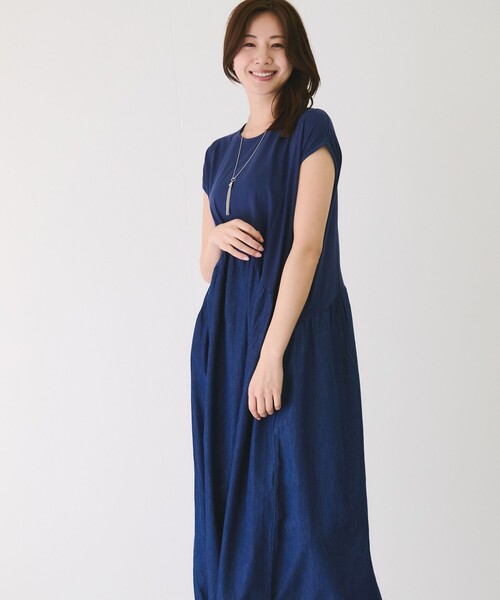 Jayro(ジャイロ)の「デニムドッキングワンピース(ワンピース・レディース・ブルー系その他2/グレー・38)」の21枚目の写真