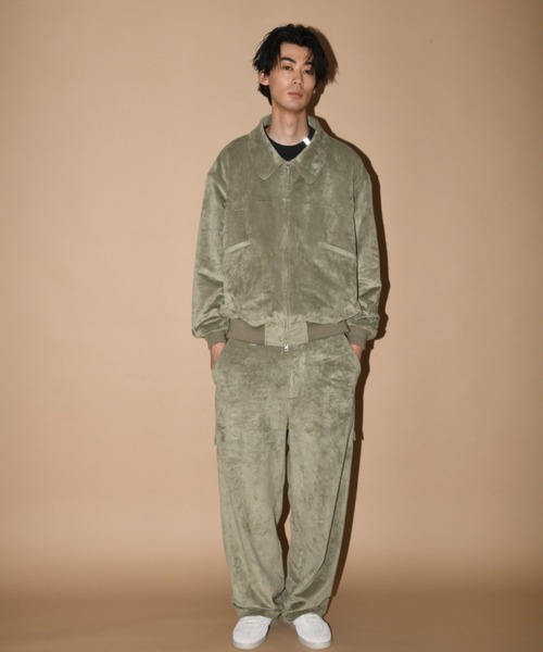 SUPERTHANKS(スーパーサンクス)の「スエード、合成皮革 ワイドZIPパンツFaux Suede Side-zip Wide Pants(その他パンツ・メンズ・ライトカーキ/ブラック/ブラック系その他・M/S/L)」の8枚目の写真